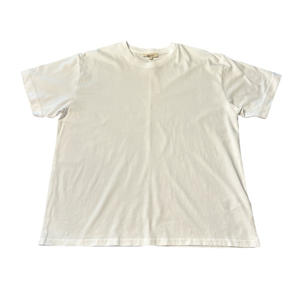 Women’s Madewell Cotton Relaxed Oversized Tee White NWT #NS162 - Picture 2 of 5